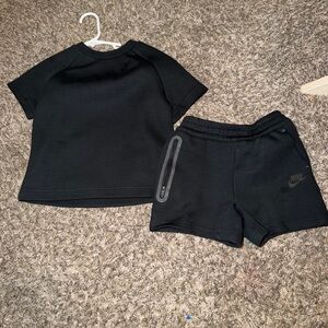 Nike Black Tee and Shorts Combo